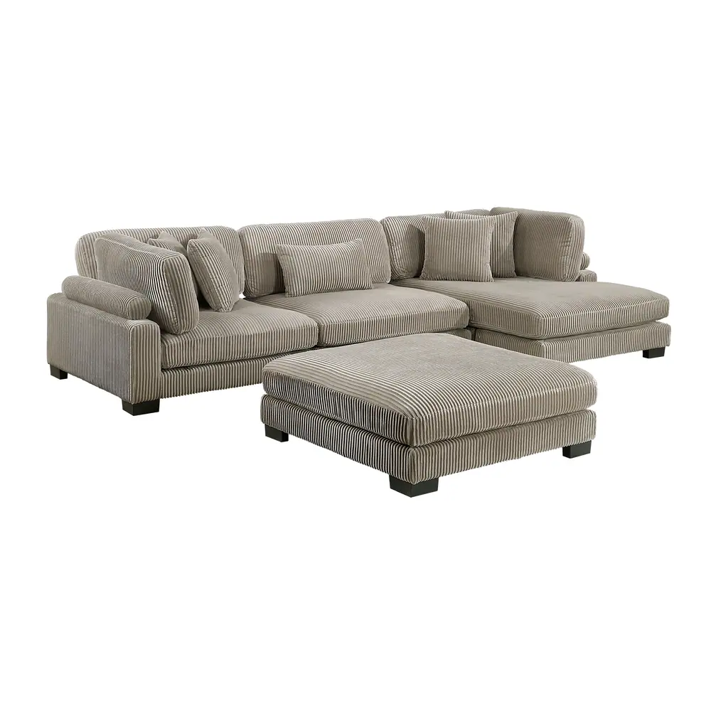 Traverse 4-Piece Modular Sectional with Reversible Chaise and Ottoman — product view