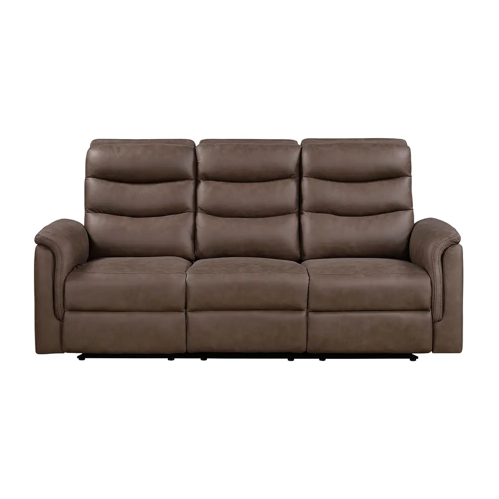 Metric Double Reclining Sofa with Drop-down Cup Holders — product view