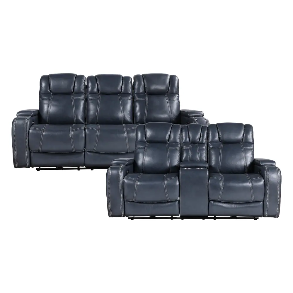 Keziah 2pc Set: Sofa, Love (Power) — product view