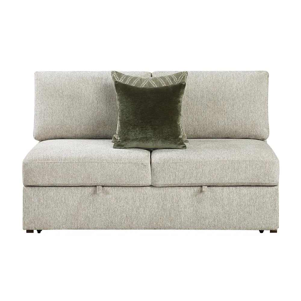 Isla Convertible Armless 2-Seater with Pull-out Bed and Click Motion Back — product view