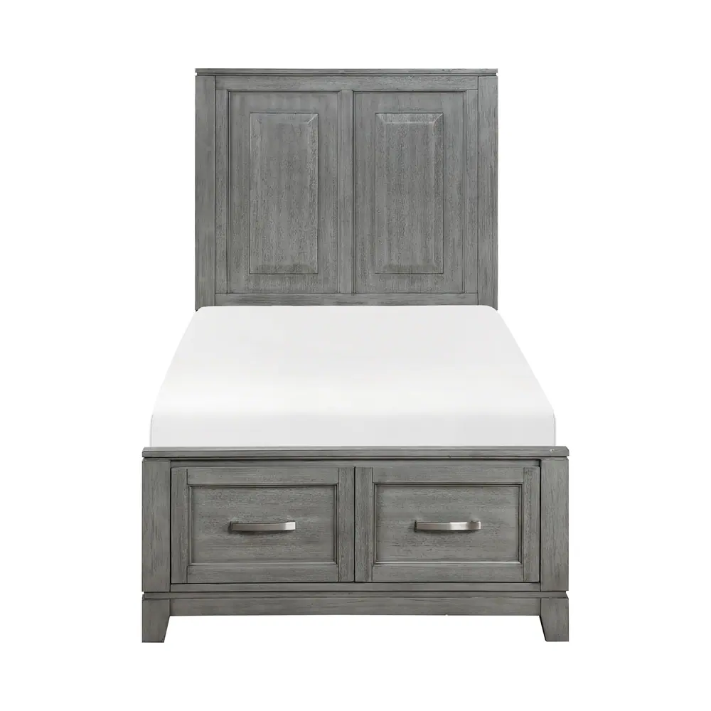 Garretson Twin Platform Bed with Footboard Storage — product view
