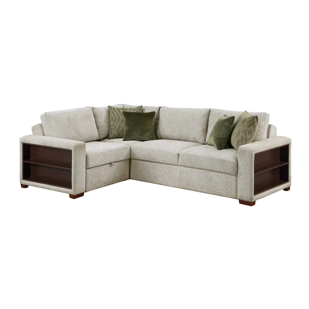 Isla 3-Piece Sectional with Pull-out Bed and Click Motion Back — product view