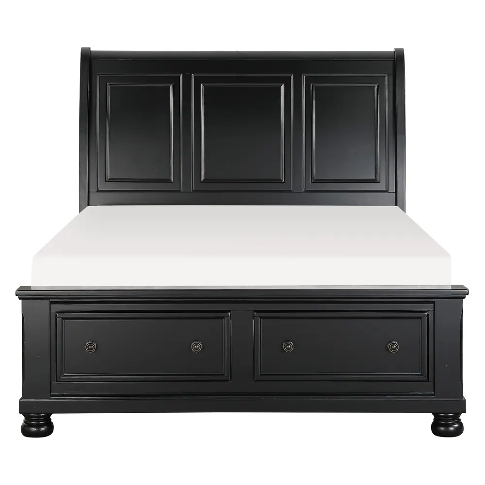 Laurelin Queen Sleigh Platform Bed with Footboard Storage — product view