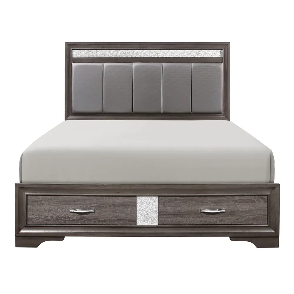 Luster Eastern King Platform Bed with Footboard Storage — product view