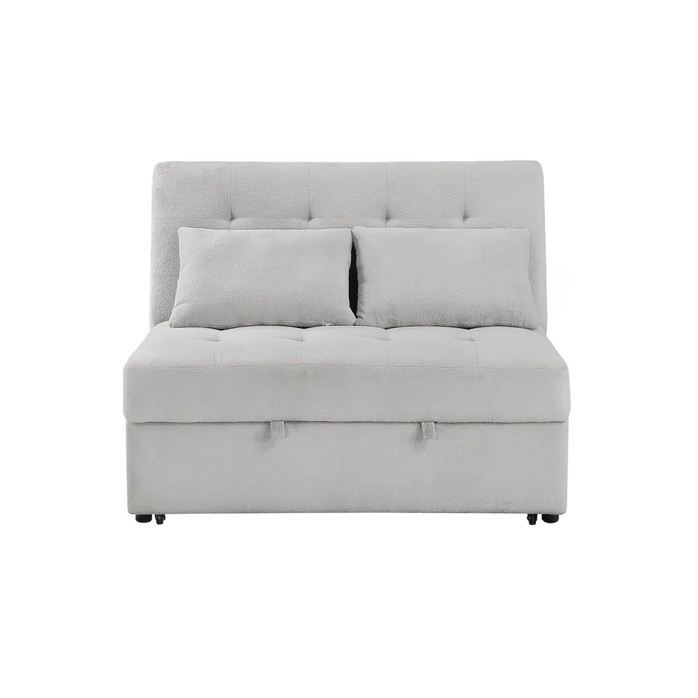 Desmond Convertible Armless 2-Seater with Pull-out Bed and Charging Ports — product view