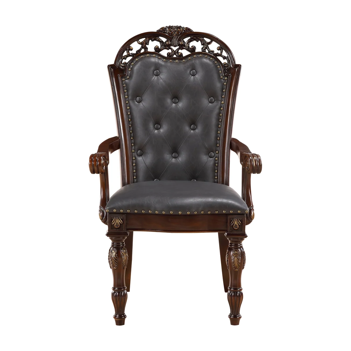 Adelina Brown Arm Chair — product view