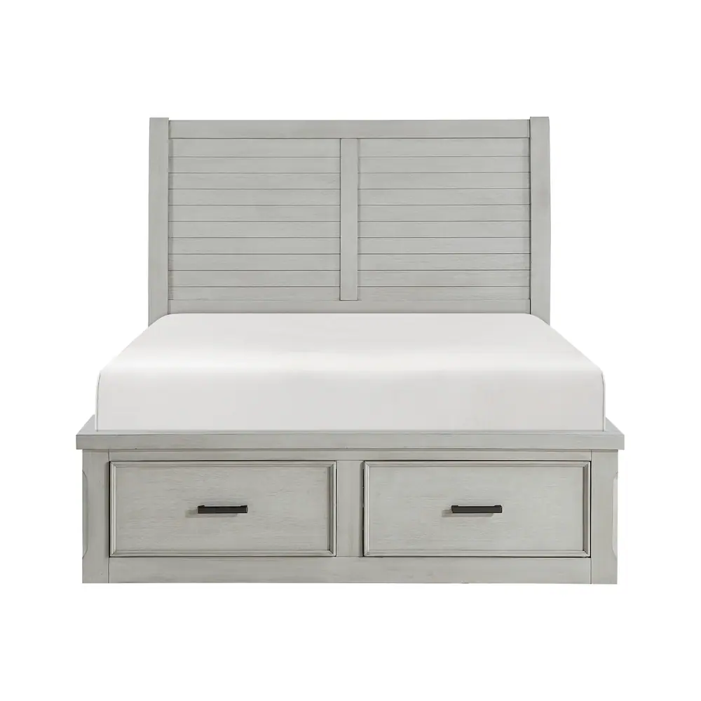 Willowbrook California King Platform Bed with Storage Footboard and Side Rails — product view