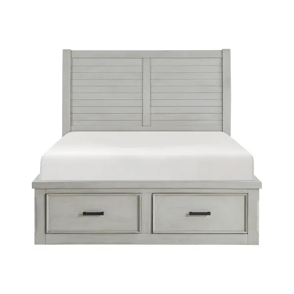Willowbrook Queen Platform Bed with Storage Footboard and Side Rails