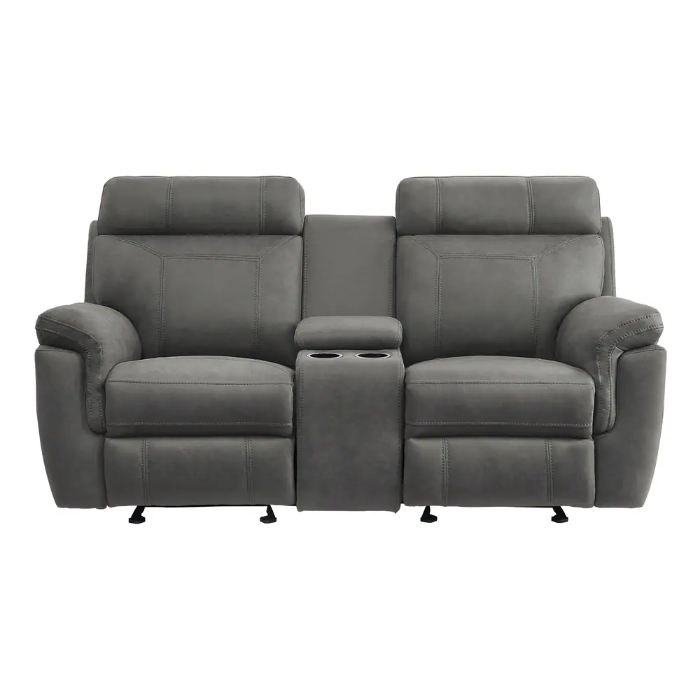 Clifton Double Glider Reclining Love Seat with Center Console — product view