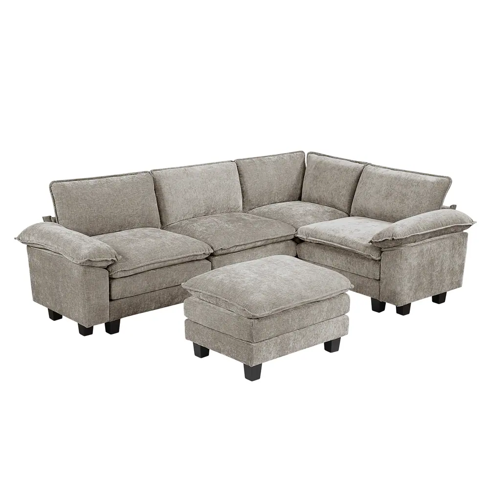 Dublin 5-Piece Modular Sectional with Ottoman — product view