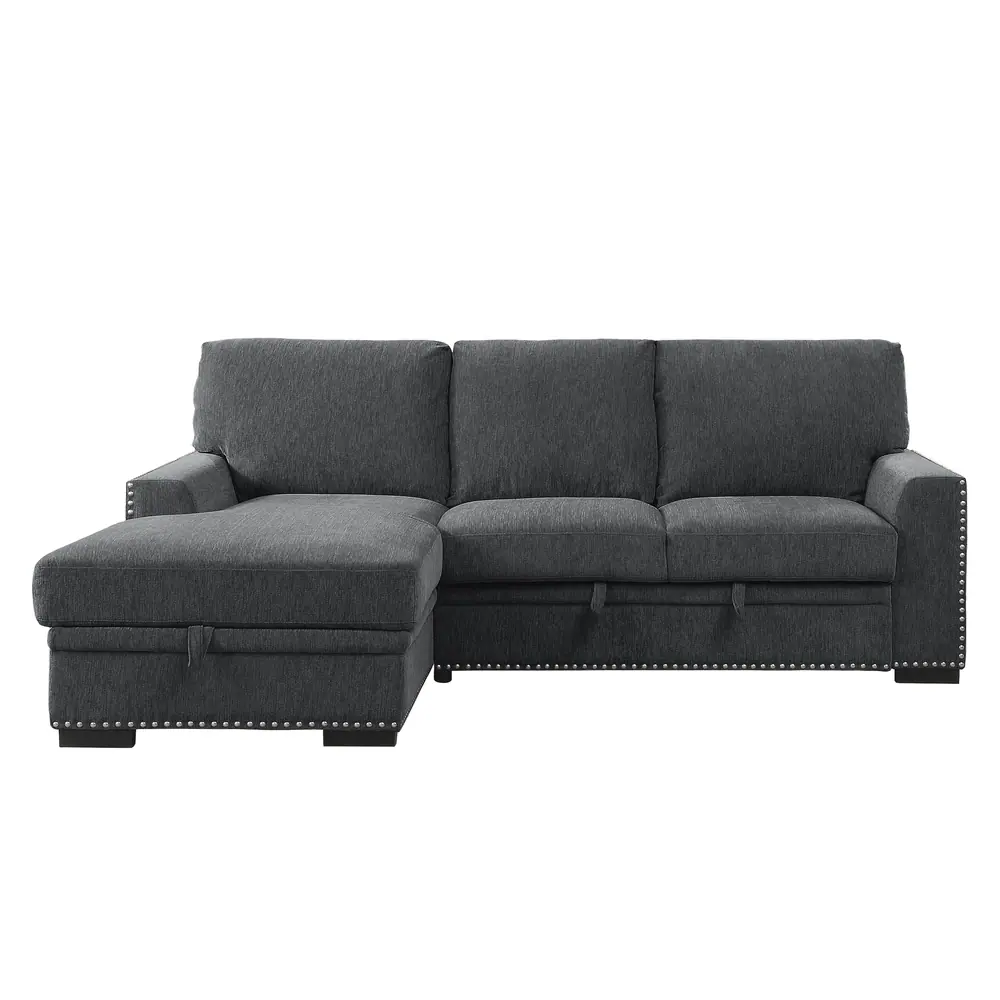 Morelia 2-Piece Sectional with Pull-out Bed and Left Chaise with Hidden Storage — product view