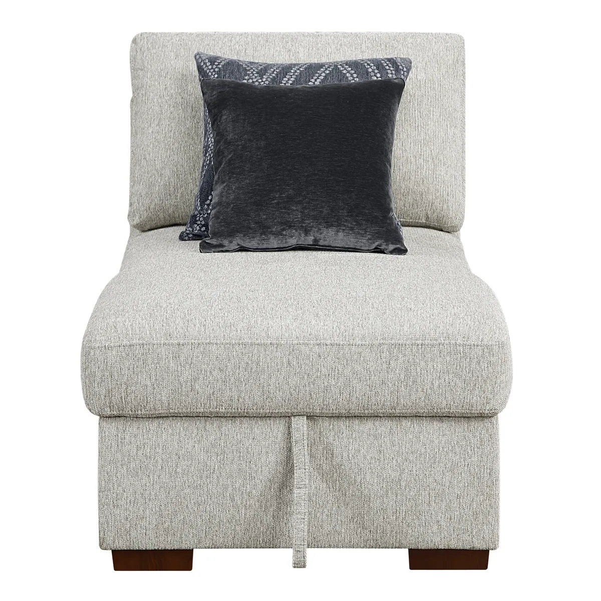 Convertible Armless Storage Chaise with Click Motion Back — product view
